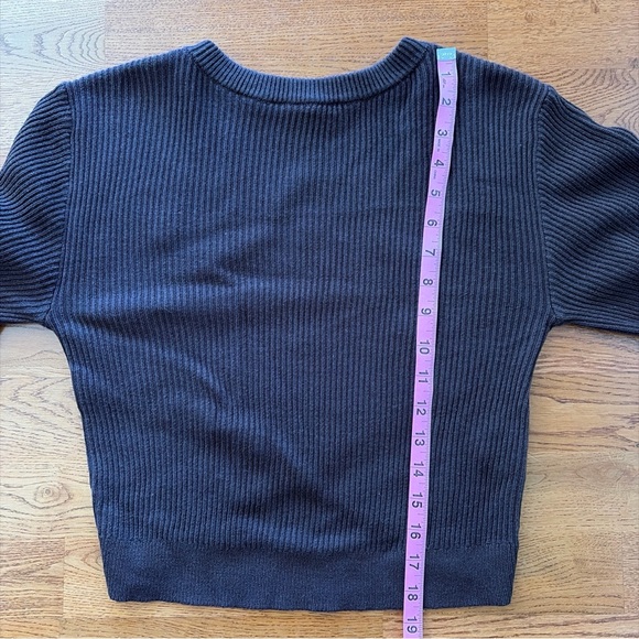 Lululemon Reversible Crossover Sweater Knit Top Pullover Women Soft Espresso 2 - Picture 8 of 8